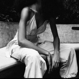 Zara Parachute Nylon halter top jumper